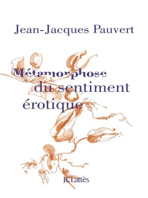 cover image of Métamorphose du sentiment érotique